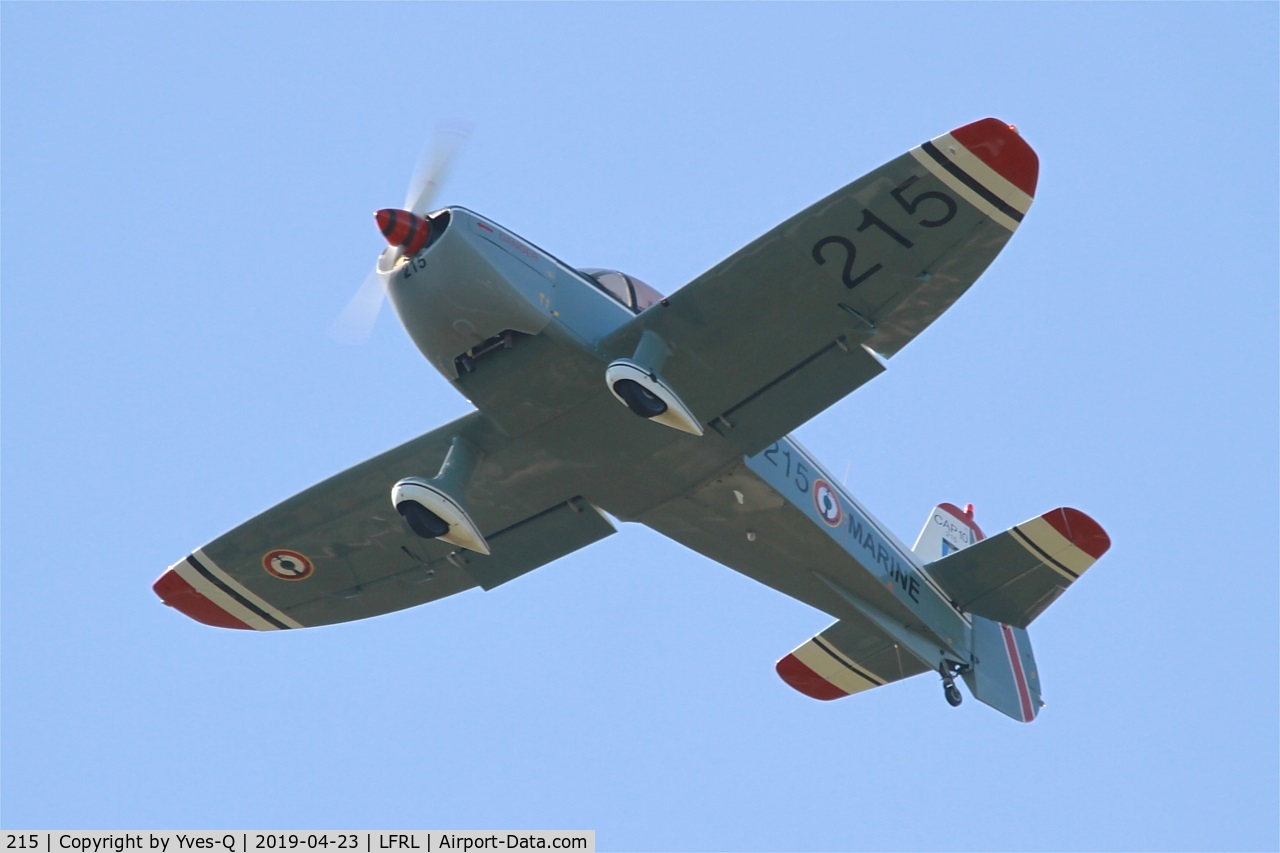215, Mudry CAP-10B C/N 215, Mudry CAP-10 B, Take off rwy 23, Lanvéoc-Poulmic Naval Air Base (LFRL)