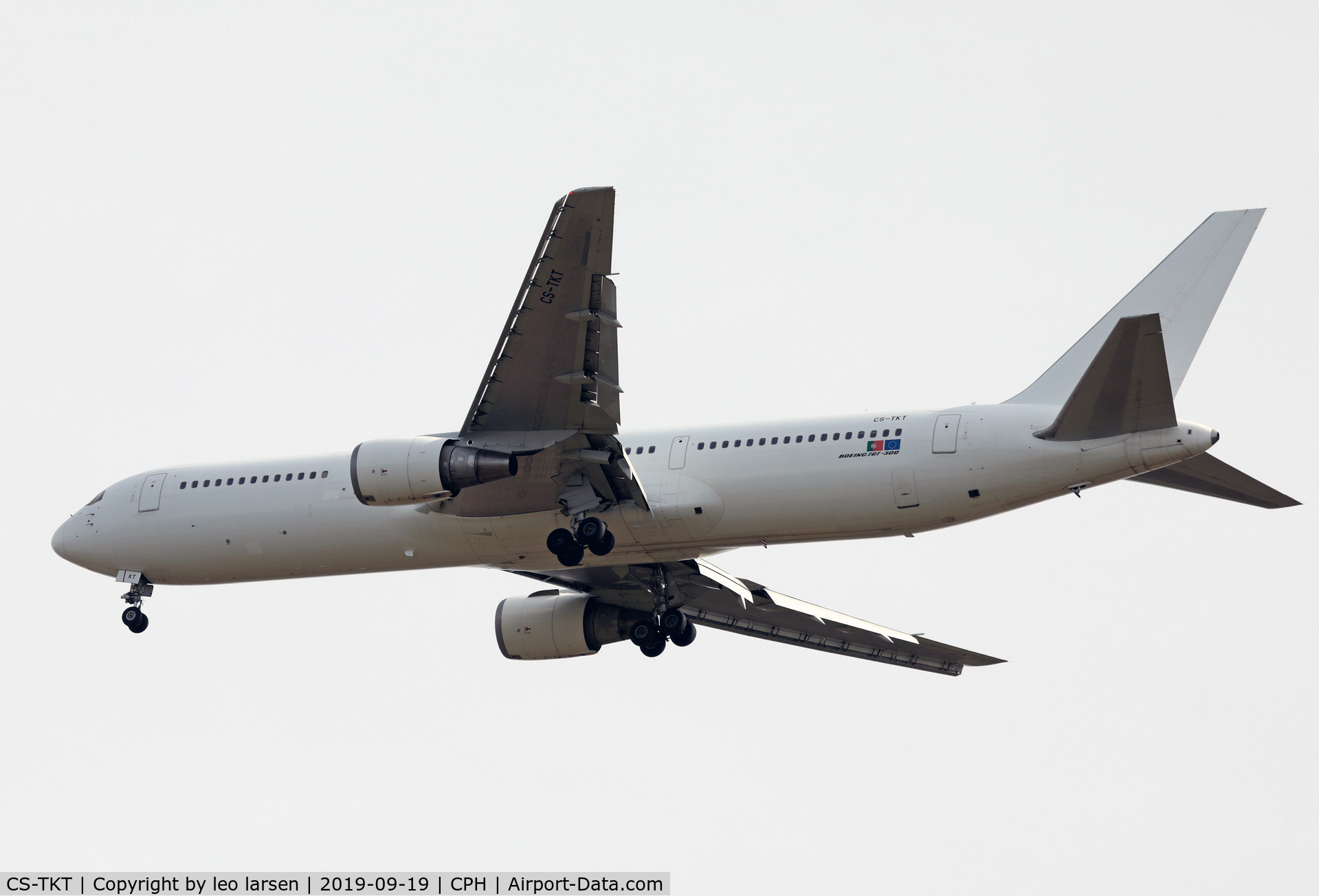 CS-TKT, 2001 Boeing 767-36N/ER C/N 30853, Copenhagen 19.9.2019
