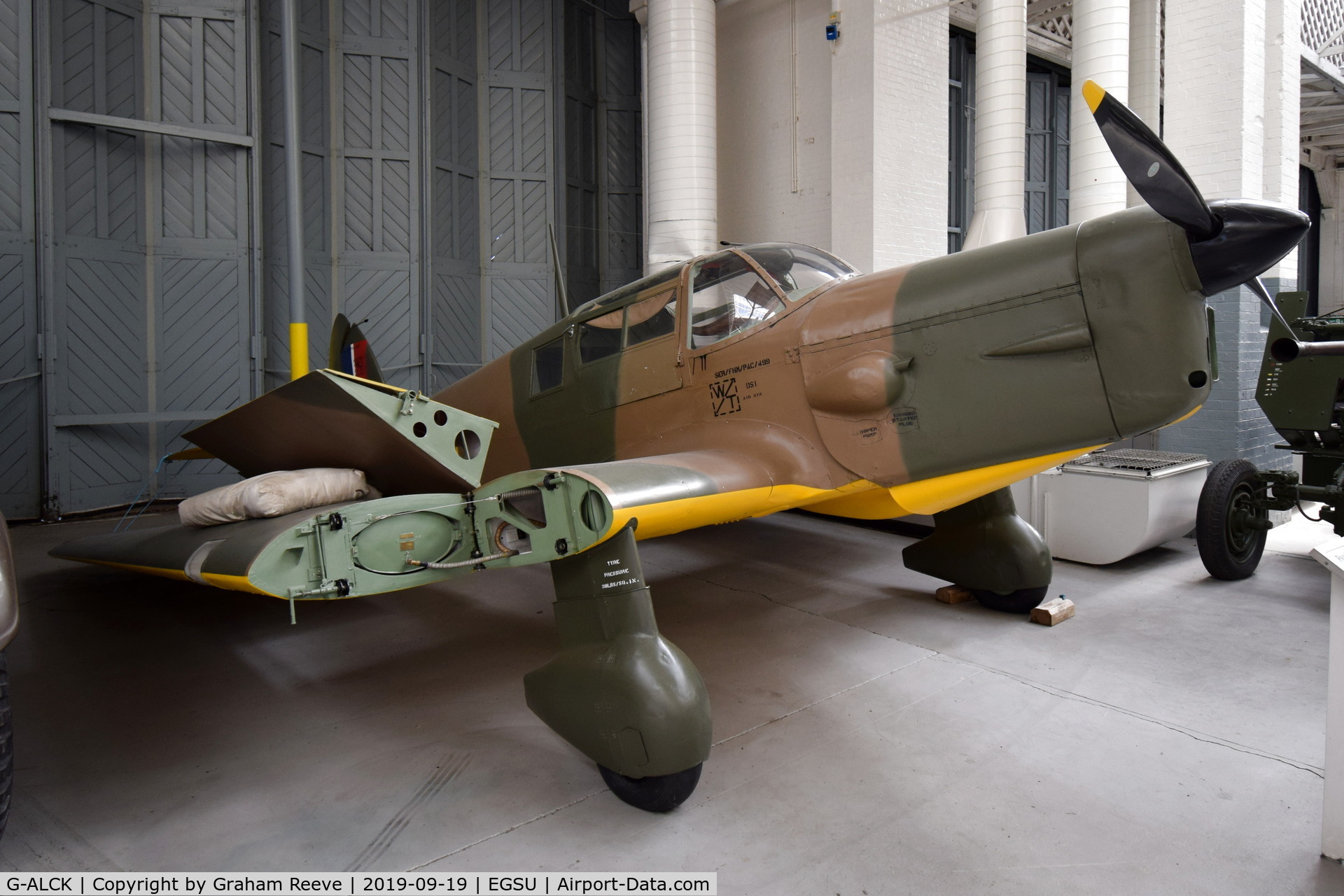 G-ALCK, F Hills And Sons Ltd Proctor 3 C/N H536, On display at the IWM, Duxford.