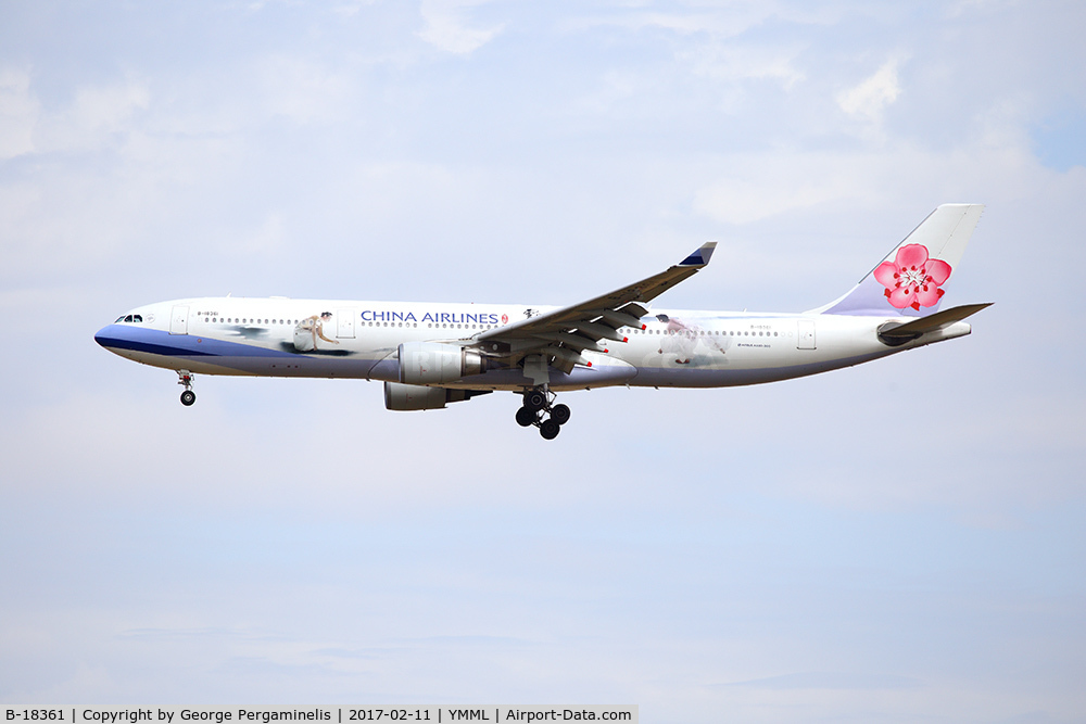 B-18361, 2014 Airbus A330-302 C/N 1539, On final for runway 16.