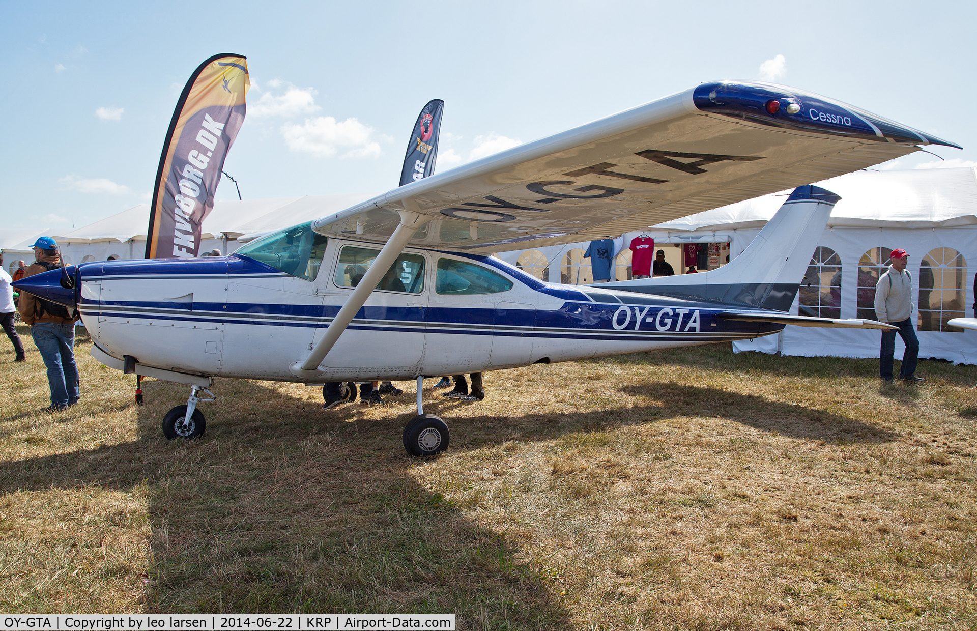 OY-GTA, 1979 Cessna TR182 Turbo Skylane RG Turbo Skylane RG C/N R182 01403, Karup Air Show 22.6.2014