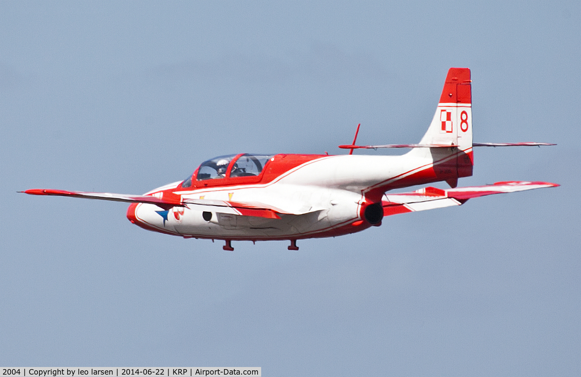 2004, PZL-Mielec TS-11 Iskra bis DF C/N 3H-2004, Karup Air Show 22.6.2014