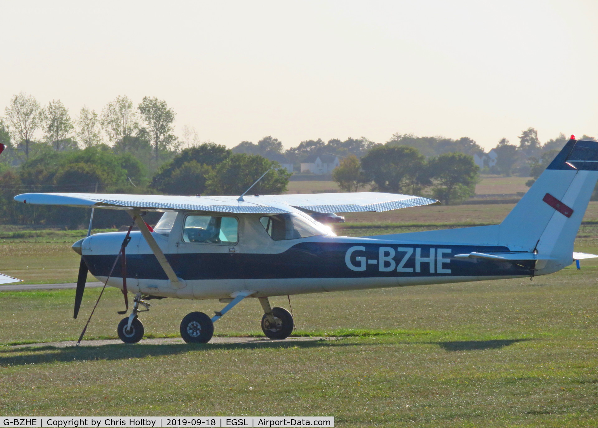 G-BZHE, 1978 Cessna 152 C/N 152-81303, Parked at Andrewsfield