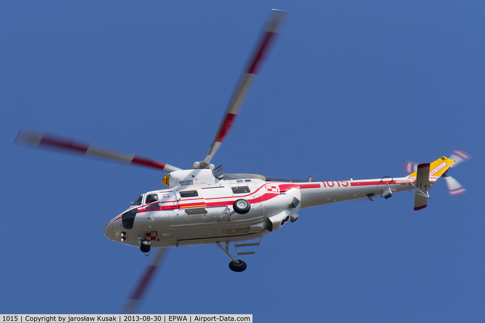 1015, PZL-Swidnik W-3WA Sokol C/N 361015, The helicopter returns to EPWA.