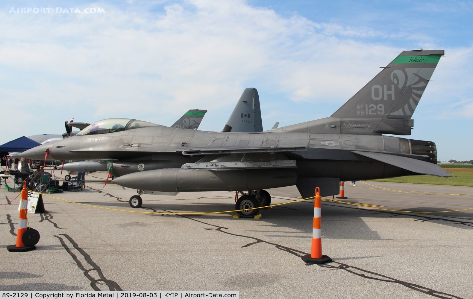 89-2129, 1989 General Dynamics F-16CM Fighting Falcon C/N 1C-282, F-16CM