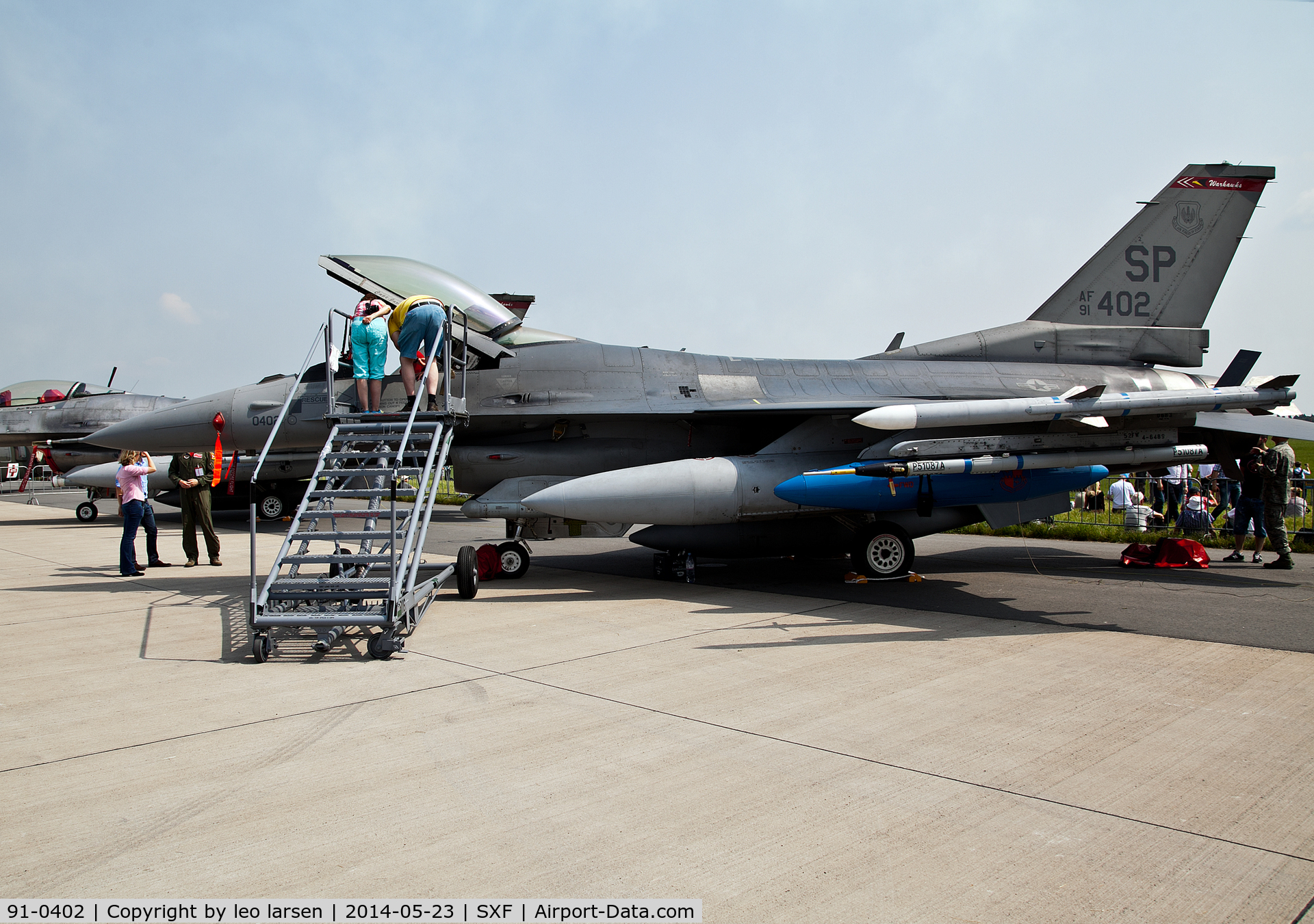 91-0402, General Dynamics F-16CM Fighting Falcon C/N CC-100, Berlin Air Show 23.5.2014