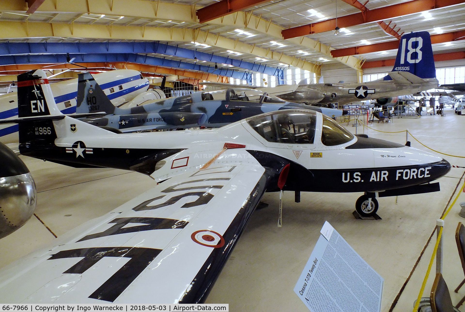 66-7966, 1966 Cessna T-37B Tweety Bird C/N 40926, Cessna T-37B at the War Eagles Air Museum, Santa Teresa NM