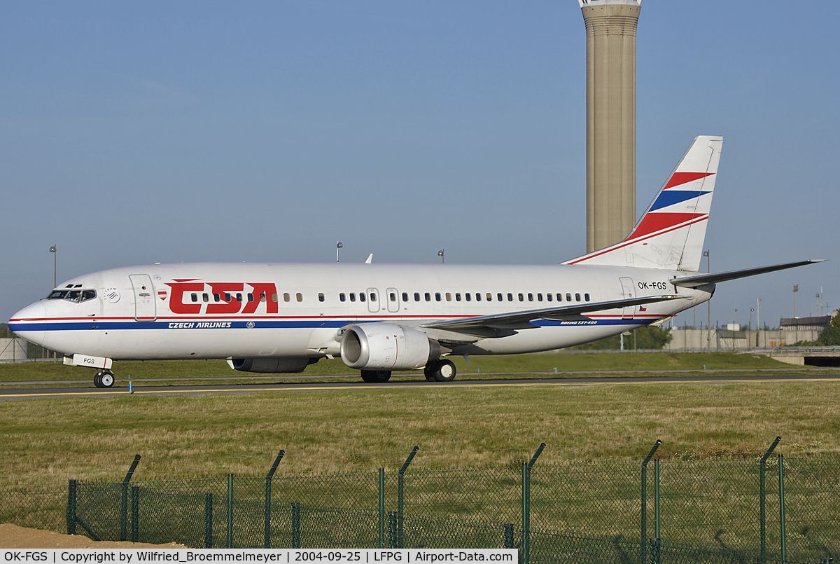 OK-FGS, 2000 Boeing 737-45S C/N 28478, CSA - Czech Airlines