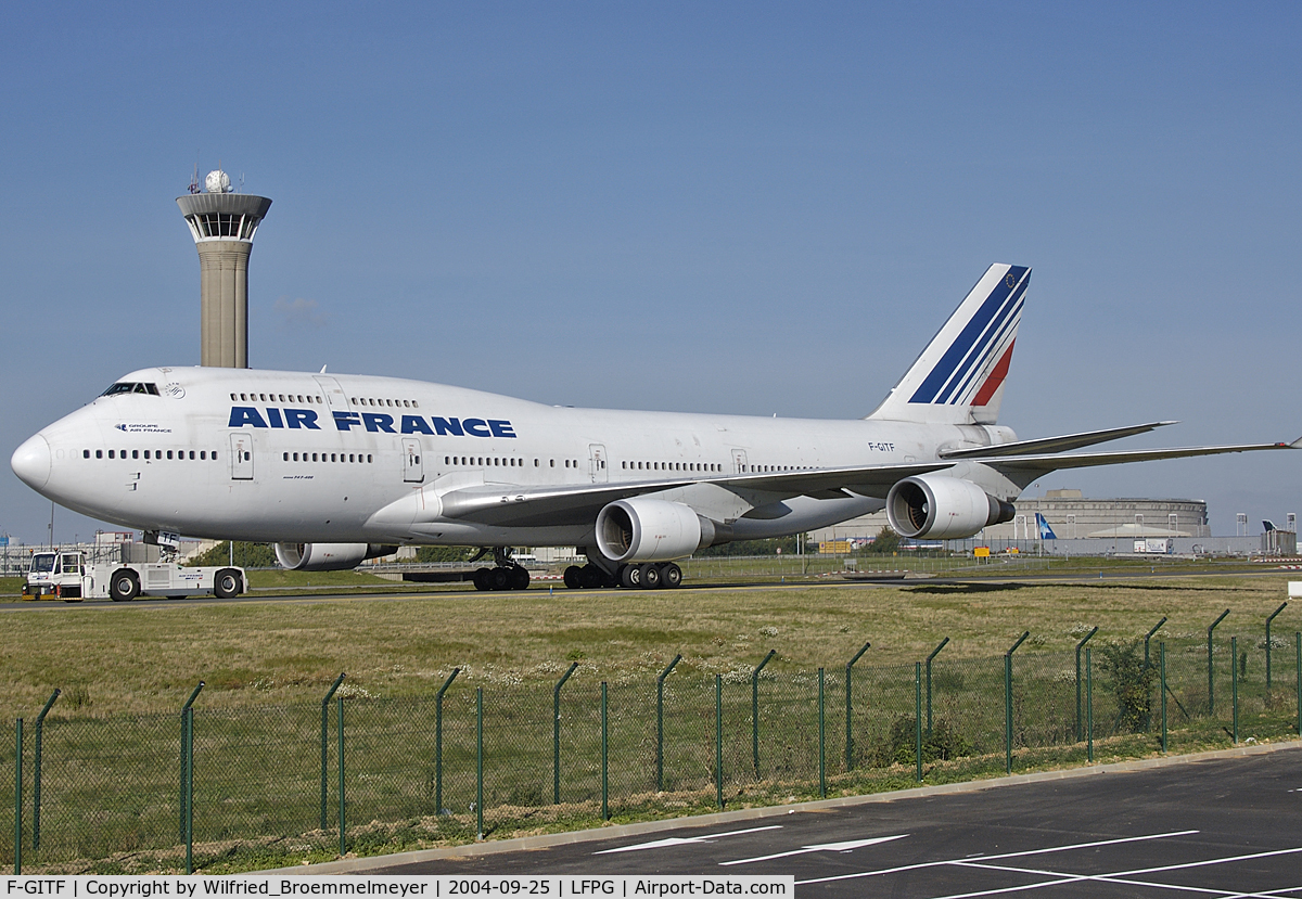 F-GITF, 1992 Boeing 747-428 C/N 25602, Air France