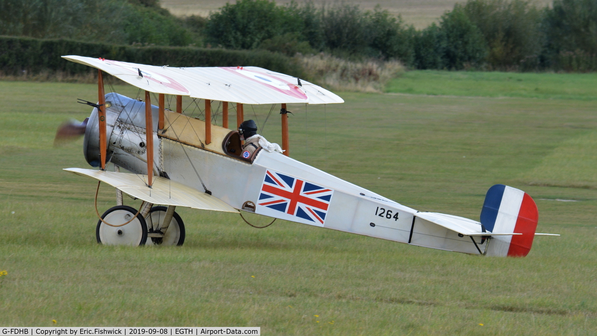 G-FDHB, 2014 Bristol Scout C Replica C/N LAA 353-14755, 1. 1264 at The Shuttleworth Collection, Sept. 2019.