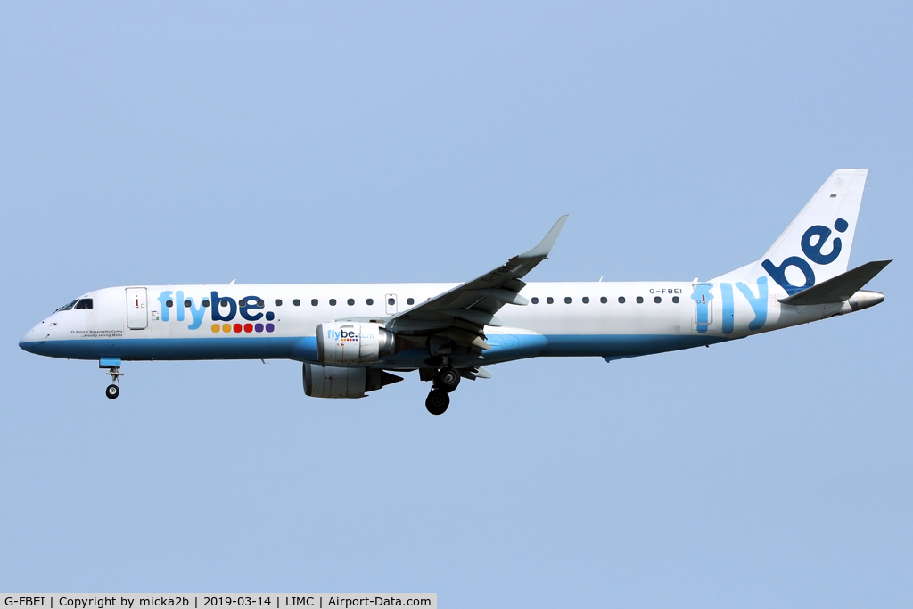 G-FBEI, 2007 Embraer 195LR (ERJ-190-200LR) C/N 19000143, Landing