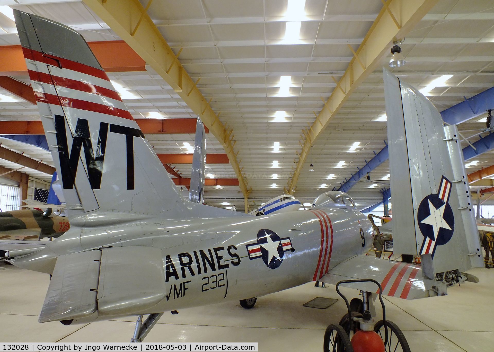 132028, North American FJ-2 Fury C/N Not found 132028, North American FJ-2 Fury at the War Eagles Air Museum, Santa Teresa NM