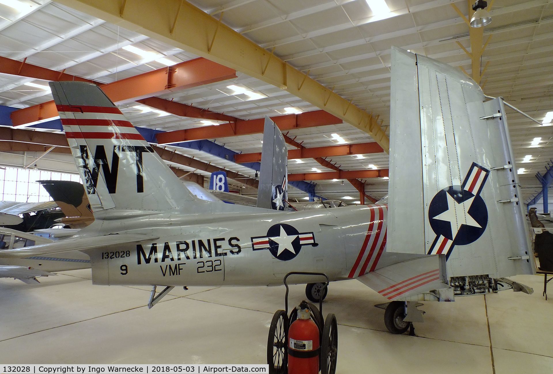 132028, North American FJ-2 Fury C/N Not found 132028, North American FJ-2 Fury at the War Eagles Air Museum, Santa Teresa NM
