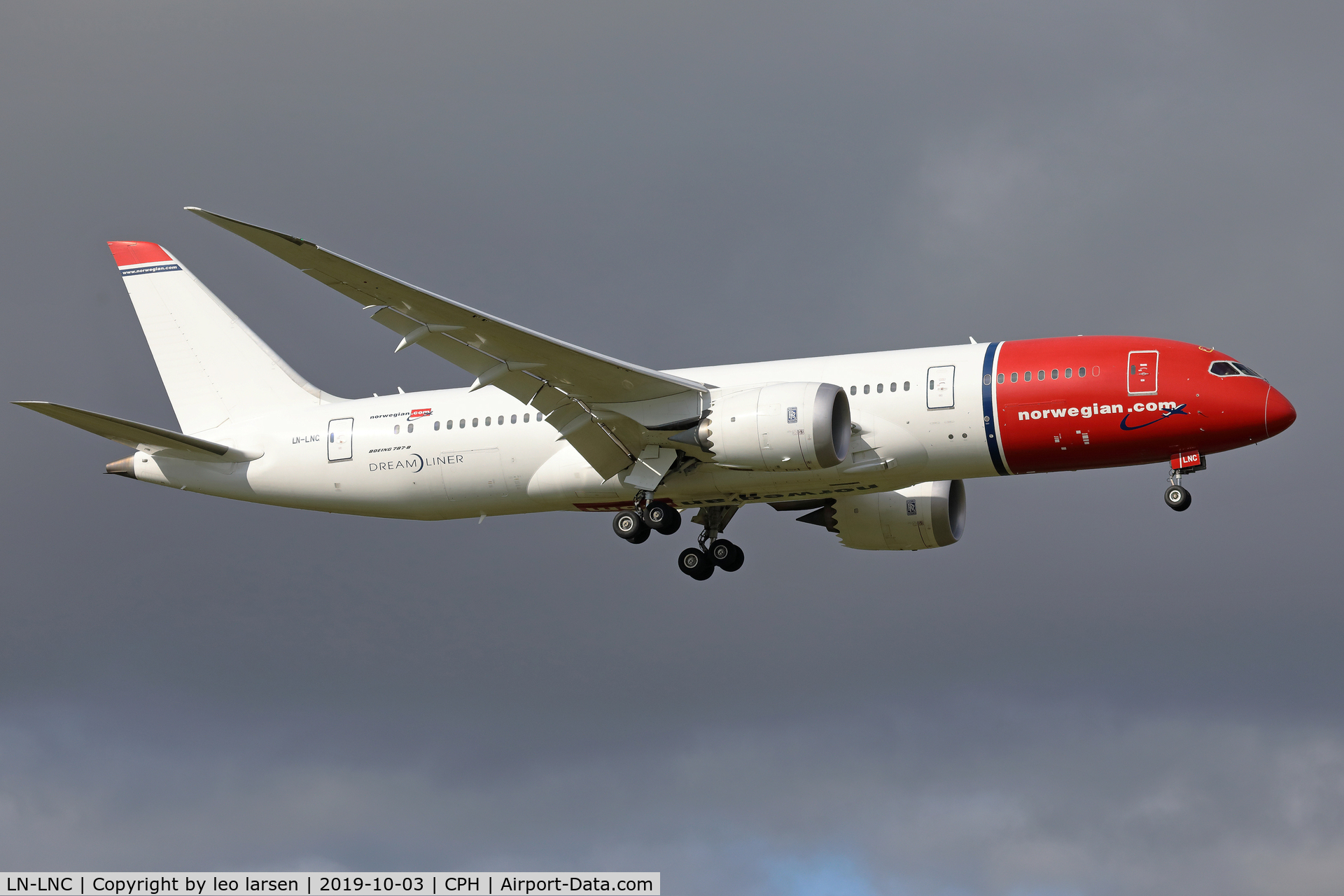 LN-LNC, 2013 Boeing 787-8 Dreamliner C/N 34795, Copenhagen 3.10.2019