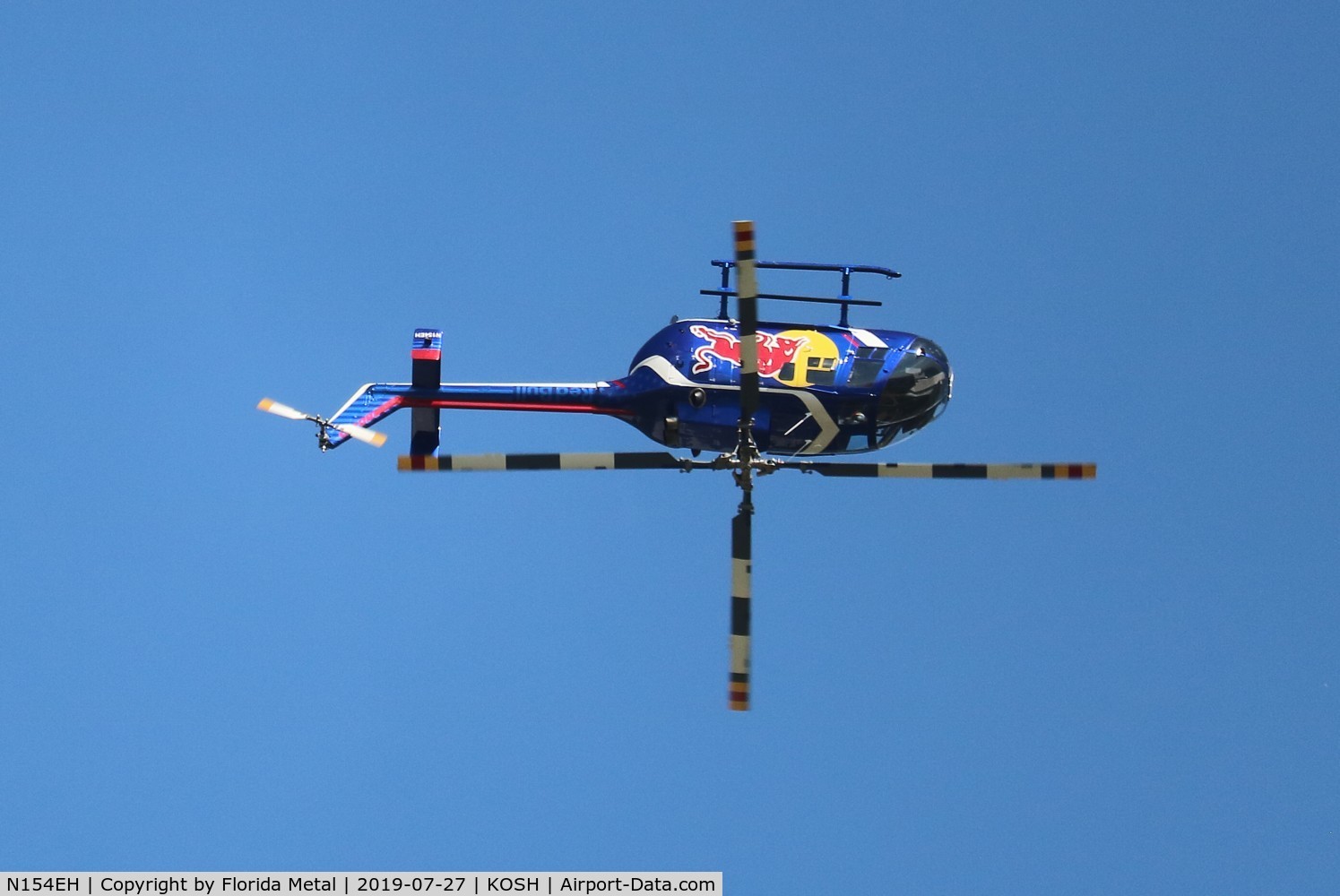 N154EH, 1985 MBB Bo-105CBS-4 C/N S-704, Red Bull