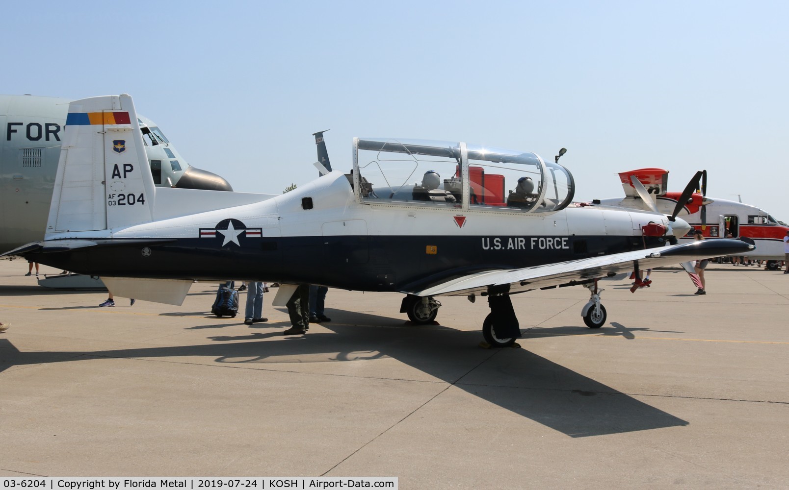 03-6204, Raytheon T-6A Texan II C/N PT-257, Air Venture 2019