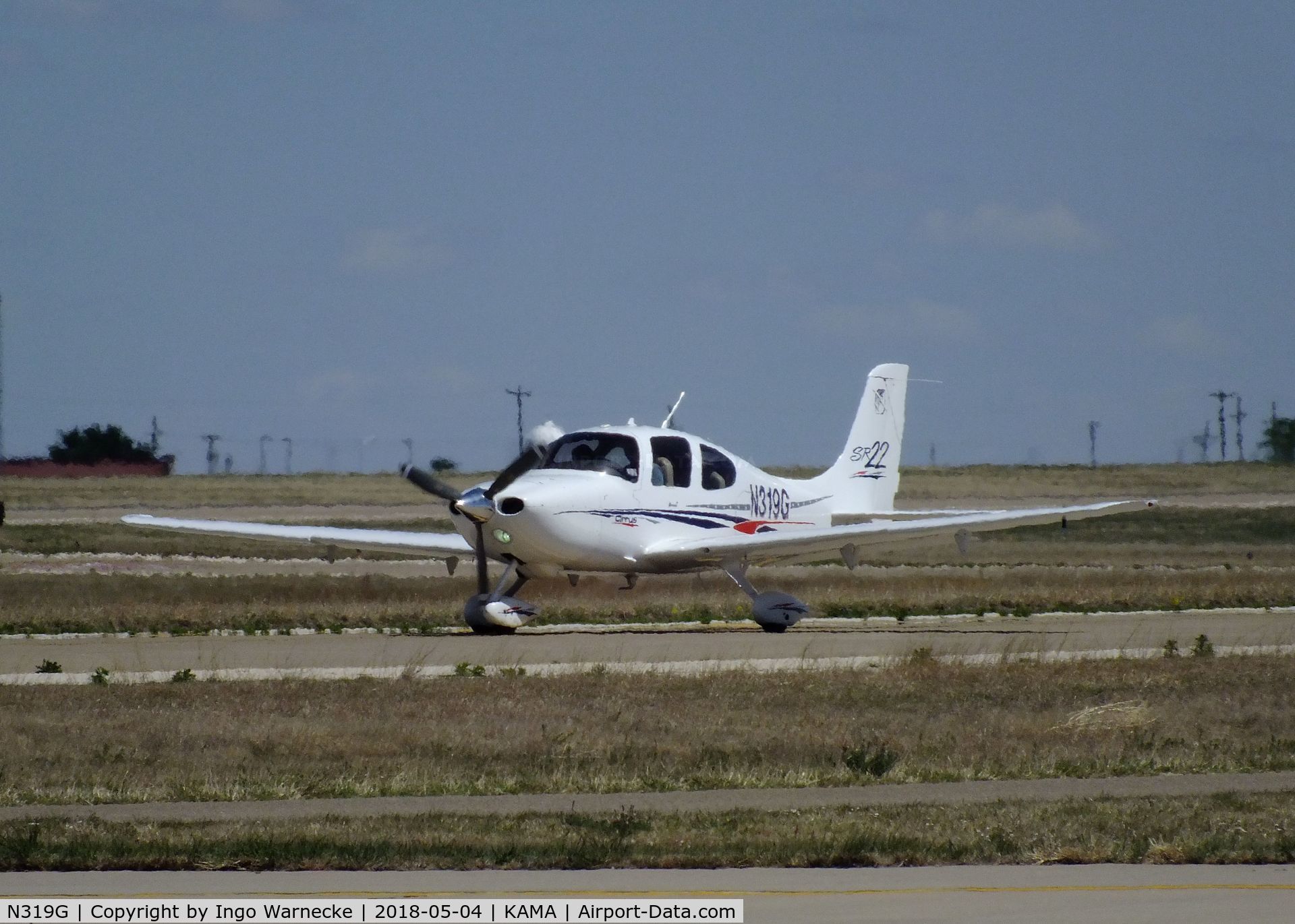 N319G, 2002 Cirrus SR22 C/N 0319, Cirrus SR22 at Rick Husband Amarillo International Airport, Amarillo TX