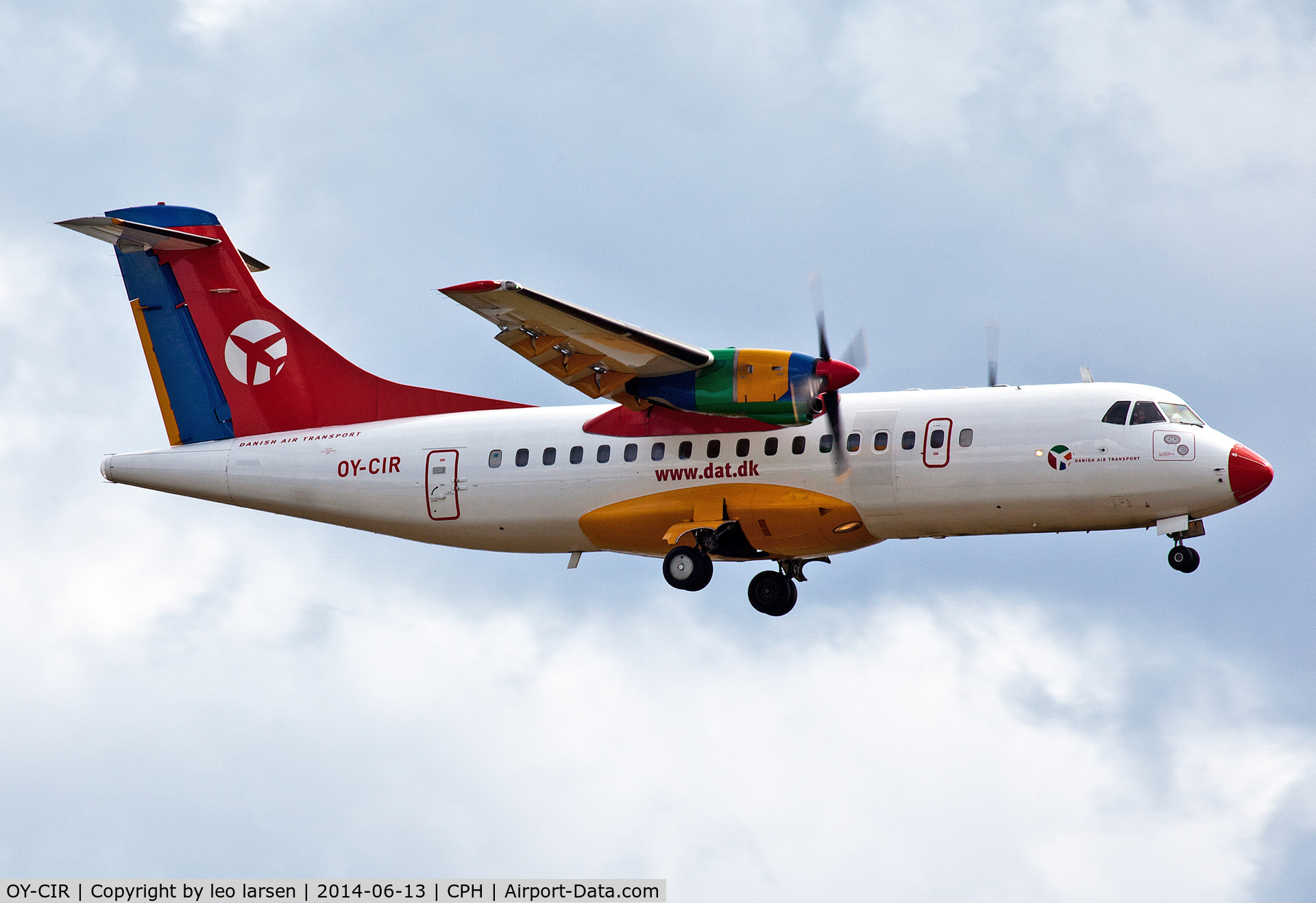 OY-CIR, 1988 ATR 42-312 C/N 107, Copenhagen 13.6.2014 L/D R-30