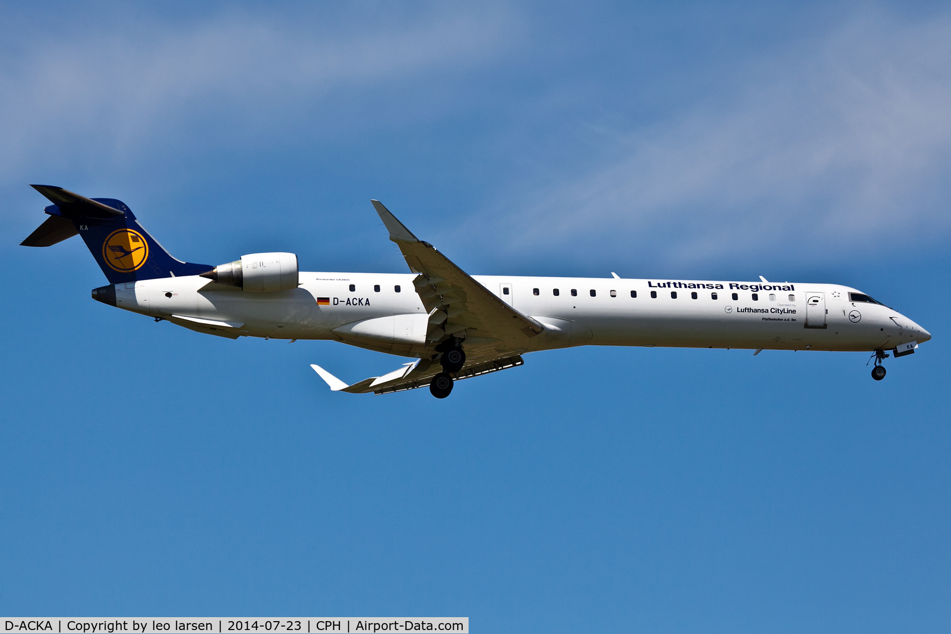 D-ACKA, 2006 Bombardier CRJ-900LR (CL-600-2D24) C/N 15072, Copenhagen 23.7.2014