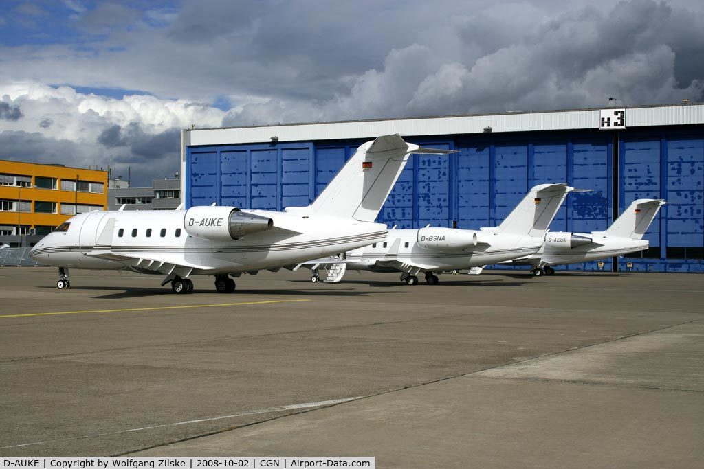 D-AUKE, 1998 Bombardier Challenger 604 (CL-600-2B16) C/N 5389, Based at CGN