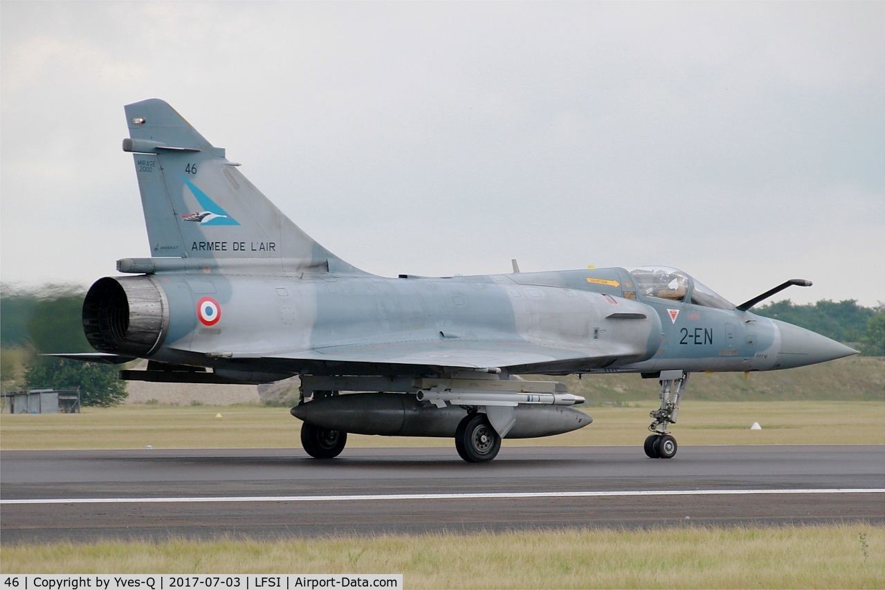 46, Dassault Mirage 2000-5F C/N 213, Dassault Mirage 2000-5F, Taxiing to holding point rwy 29, St Dizier-Robinson Air Base 113 (LFSI) Open day 2017
