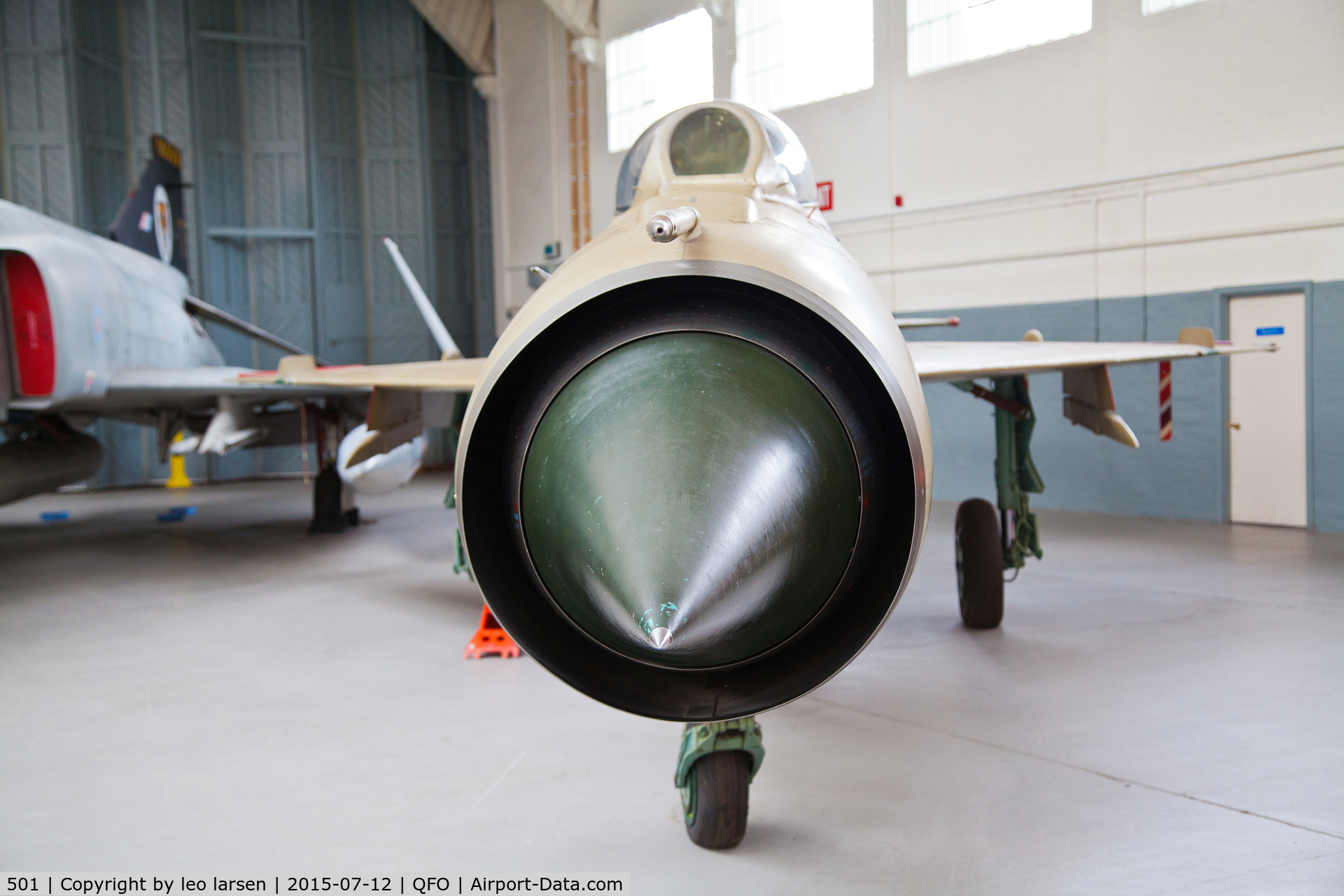 501, 1964 Mikoyan-Gurevich MiG-21PF C/N 760501, Duxford 12.7.2015