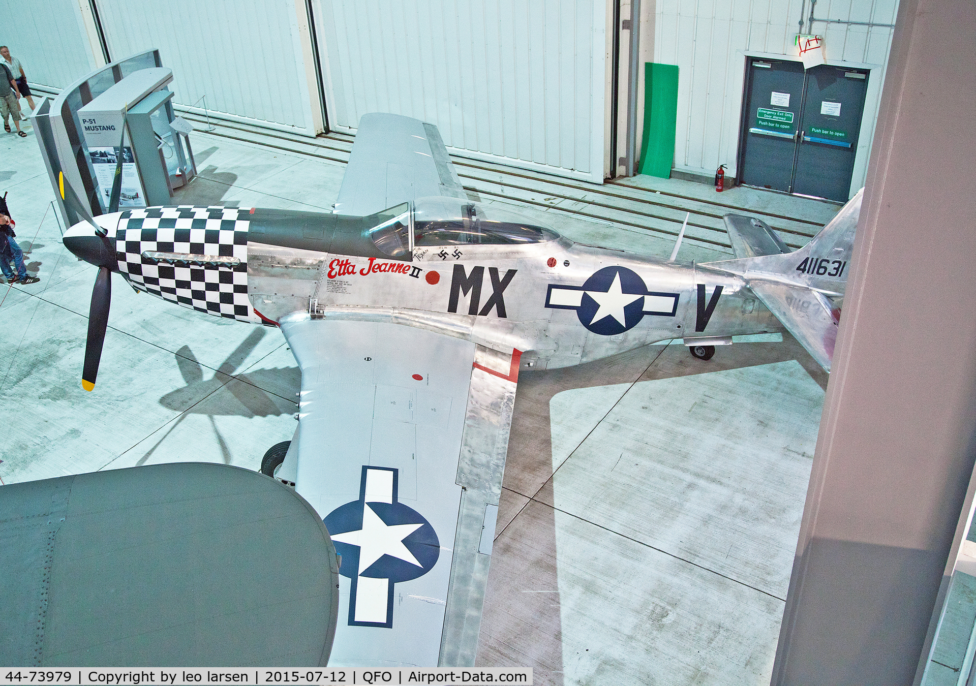 44-73979, North American P-51D Mustang C/N 122-40519, Duxford 12.7.2015 marked 411631 Etta Jeanne II