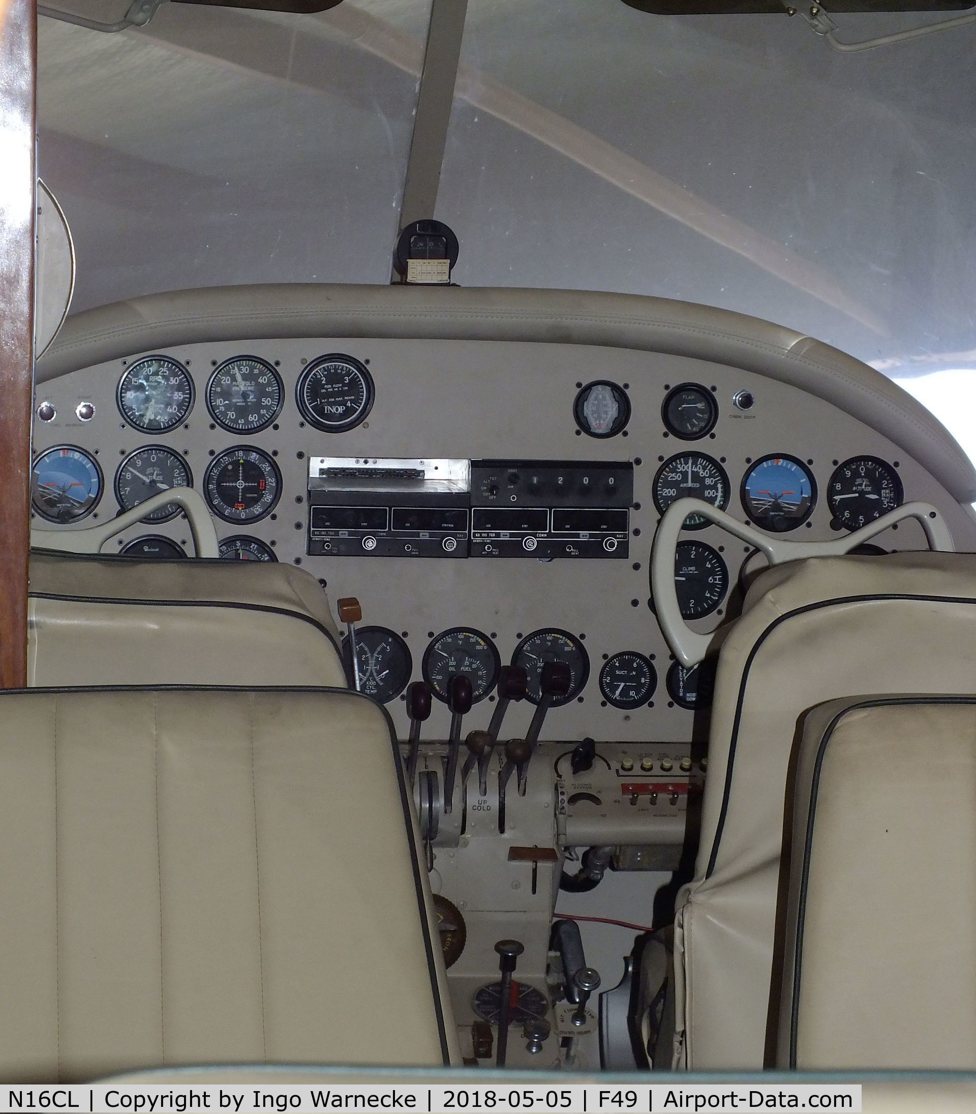 N16CL, 1955 Beech E18S C/N BA-67, Beechcraft E18S Twin Beech, undergoing maintenance at the Texas Air Museum Caprock Chapter, Slaton TX  #c