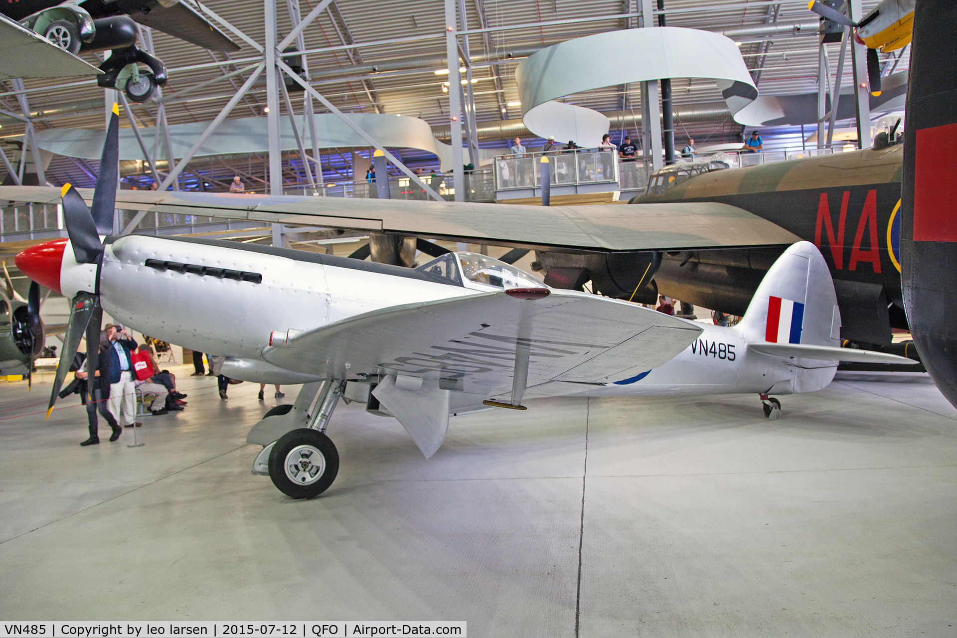 VN485, Supermarine 356 Spitfire F.24 C/N SMAF.21567, Duxford 12.7.2015