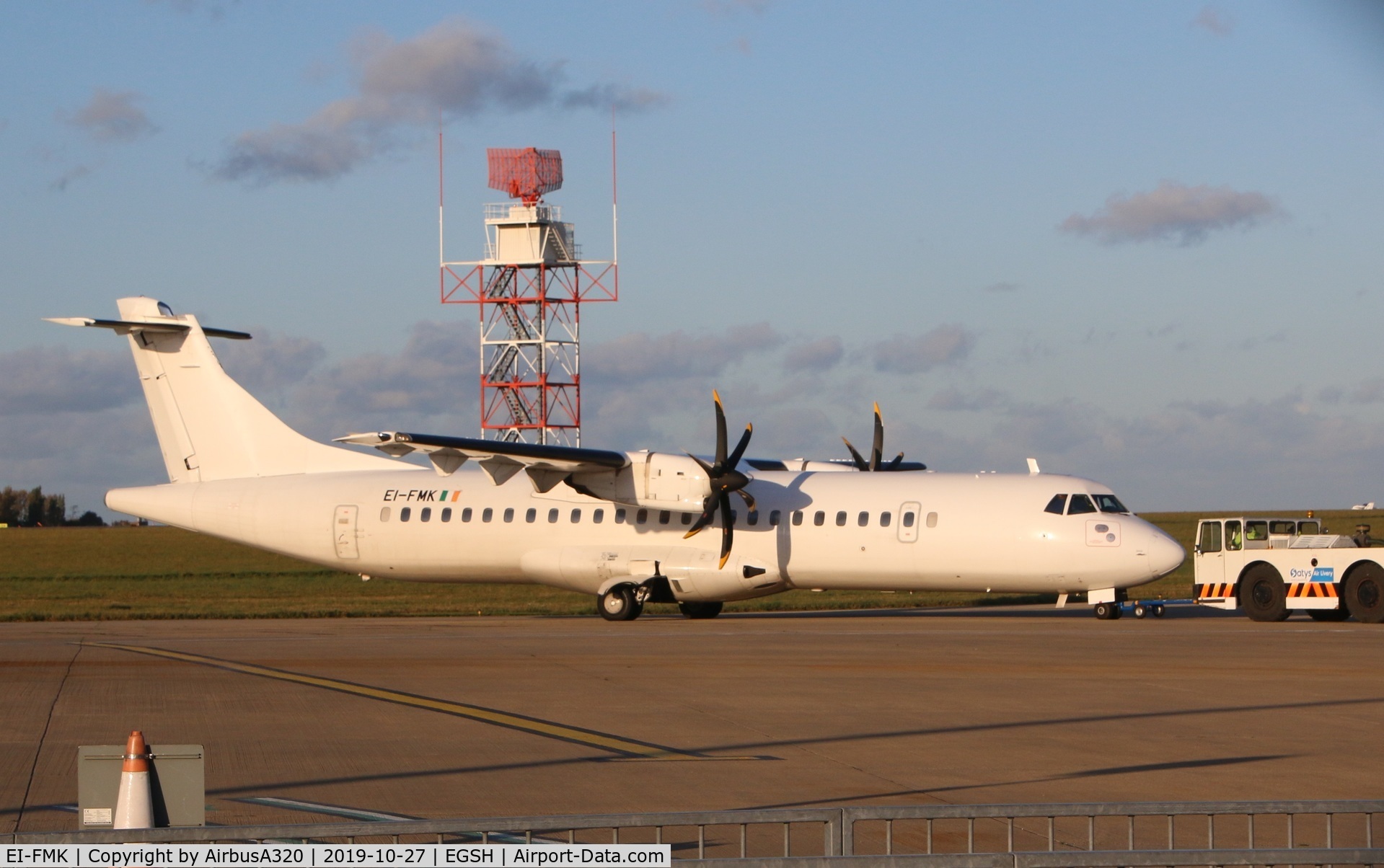 EI-FMK, 2015 ATR 72-212A C/N 1297, Arriving at NWI for repaint with Air Livery