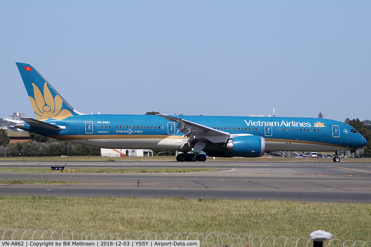 VN-A862, 2015 Boeing 787-9 Dreamliner C/N 35152, in from SGN