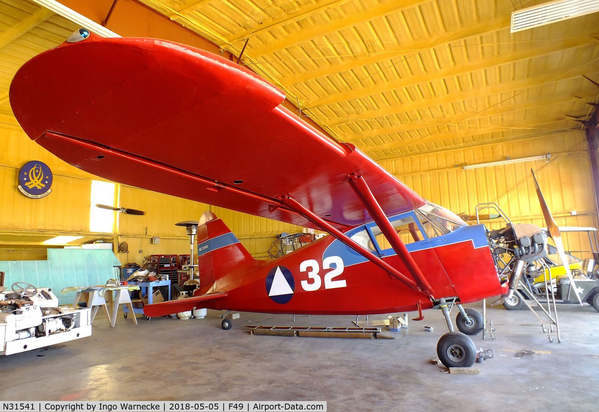 N31541, 1941 Stinson 10A C/N 7790, Stinson 10A Voyager at the Texas Air Museum Caprock Chapter, Slaton TX