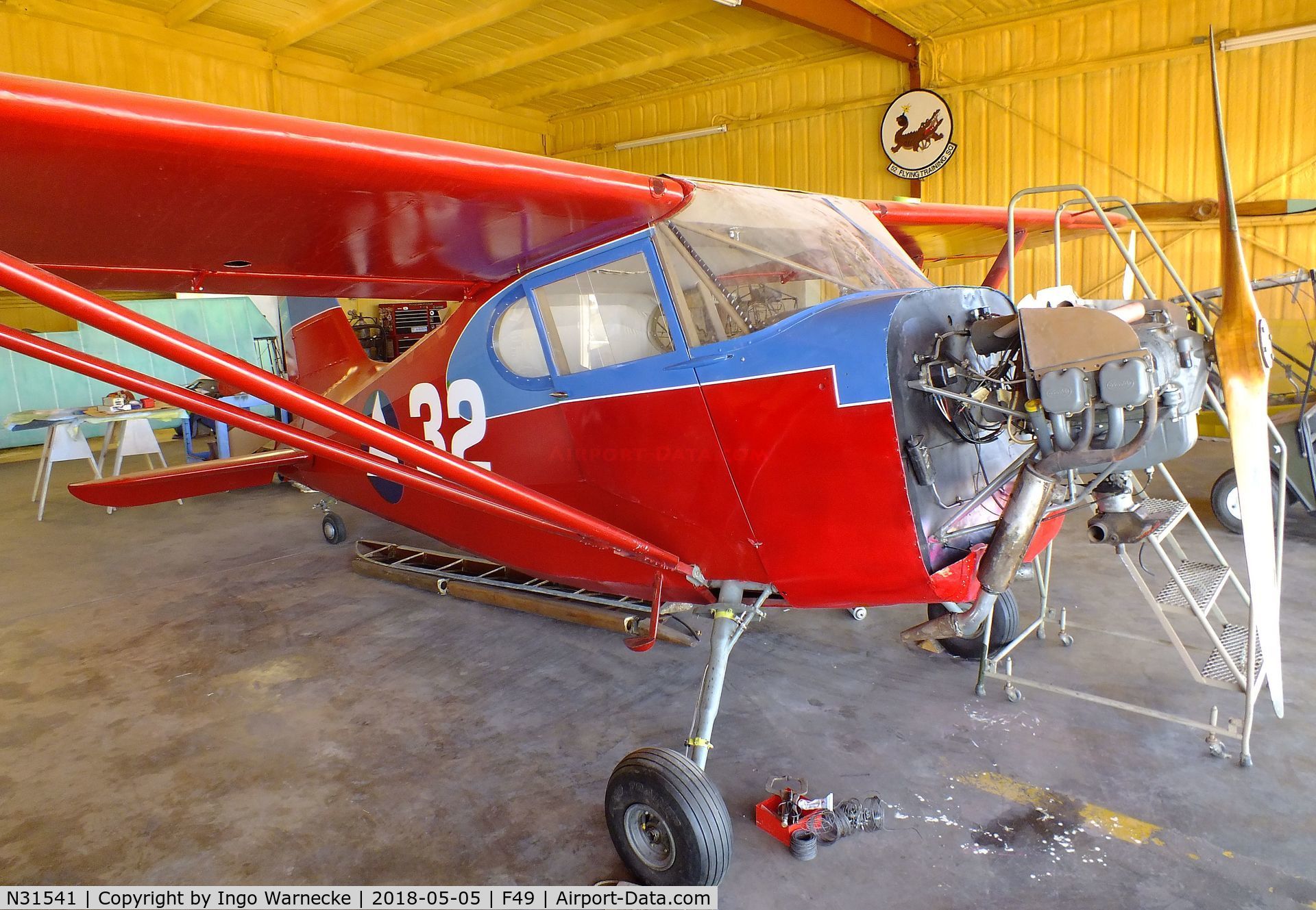 N31541, 1941 Stinson 10A C/N 7790, Stinson 10A Voyager at the Texas Air Museum Caprock Chapter, Slaton TX