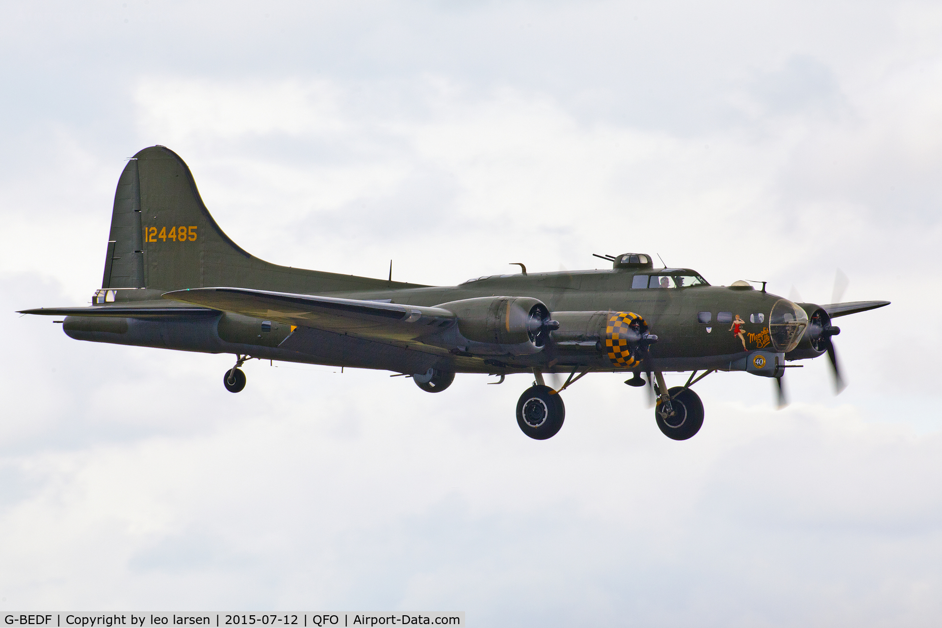 G-BEDF, 1944 Boeing B-17G Flying Fortress C/N 8693, Duxford 12.7.2015