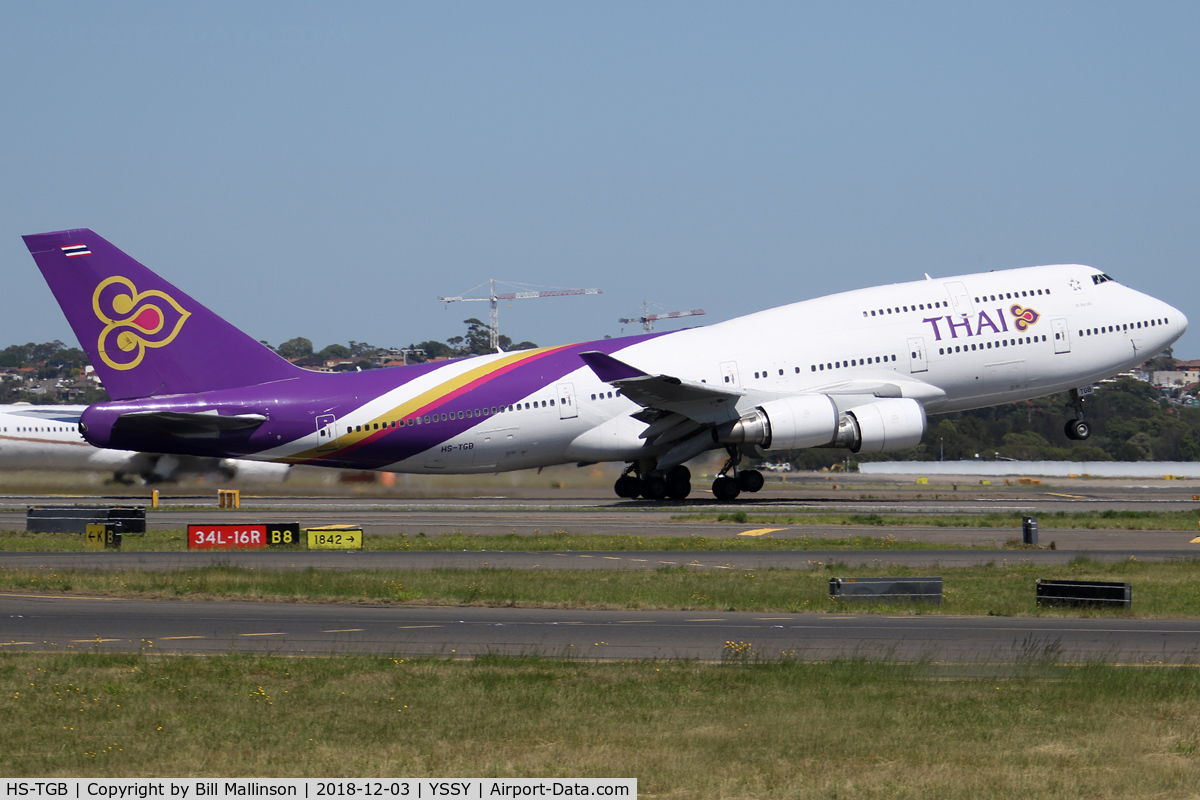 HS-TGB, 2001 Boeing 747-4D7 C/N 32370, home to BKK