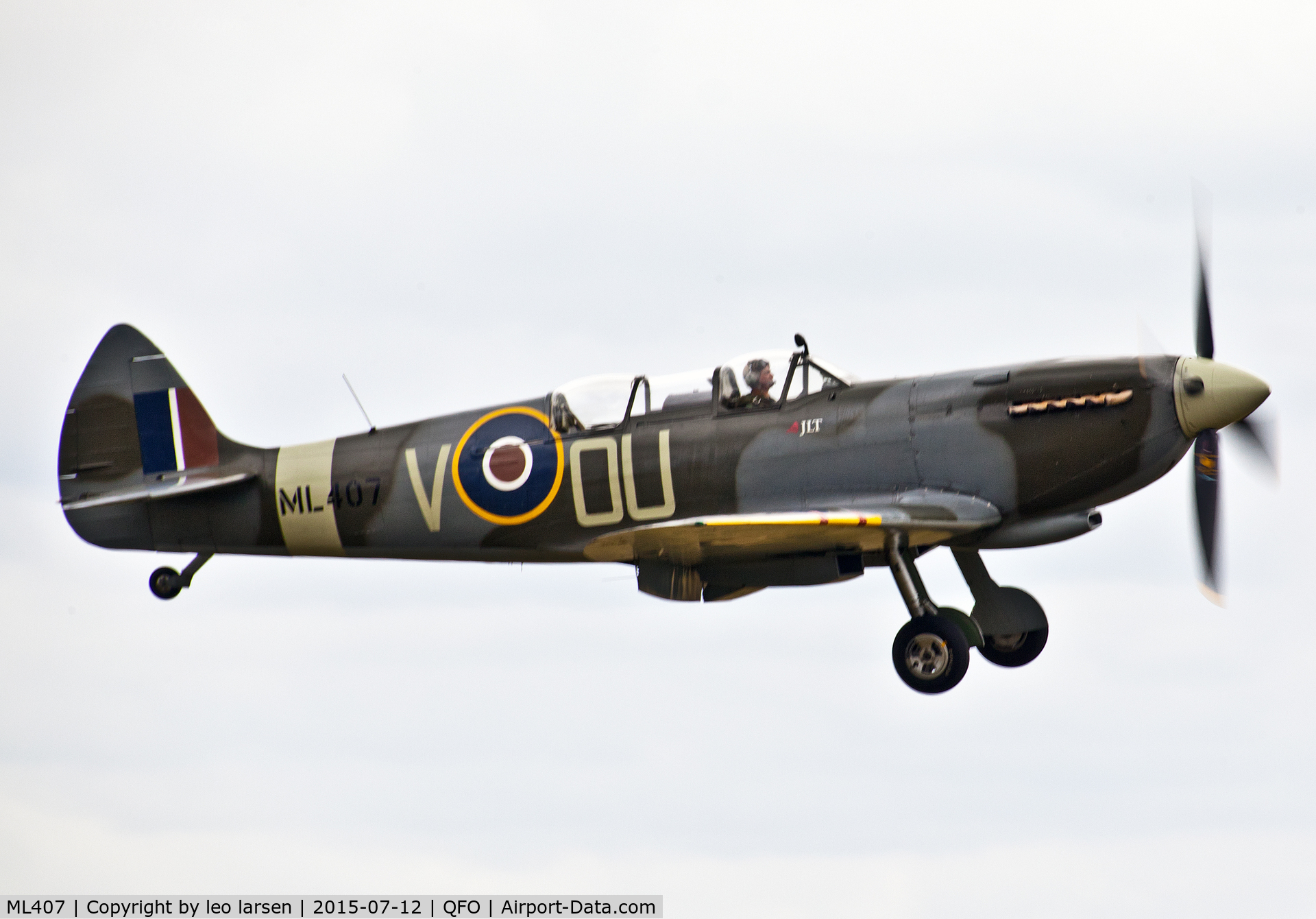 ML407, 1944 Supermarine 509 Spitfire LF.IX (T.IX) C/N CBAF.8463, Duxford 12.7.2015