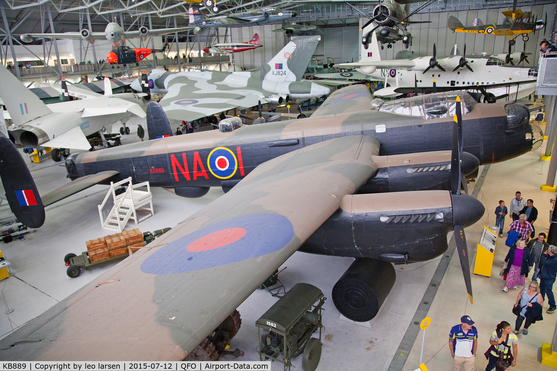 KB889, Avro 683 Lancaster B10 C/N KB889, Duxford 12.7.2015