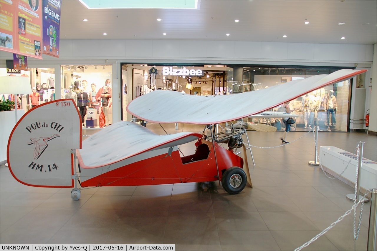 UNKNOWN, Mignet HM.14 Pou-du-Ciel C/N Unknown-1, Pou du ciel HM.14 cn 130, displayed at Bordeaux, CAEA collection