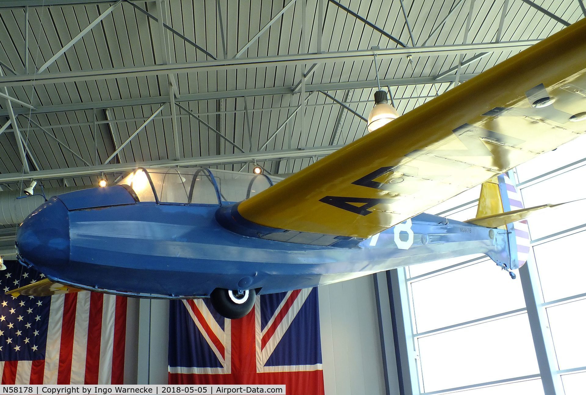 N58178, 1943 Laister-kauffman LK-10A C/N 129, Laister-Kauffman LK-10A (TG-4A) at the Silent Wings Museum, Lubbock TX