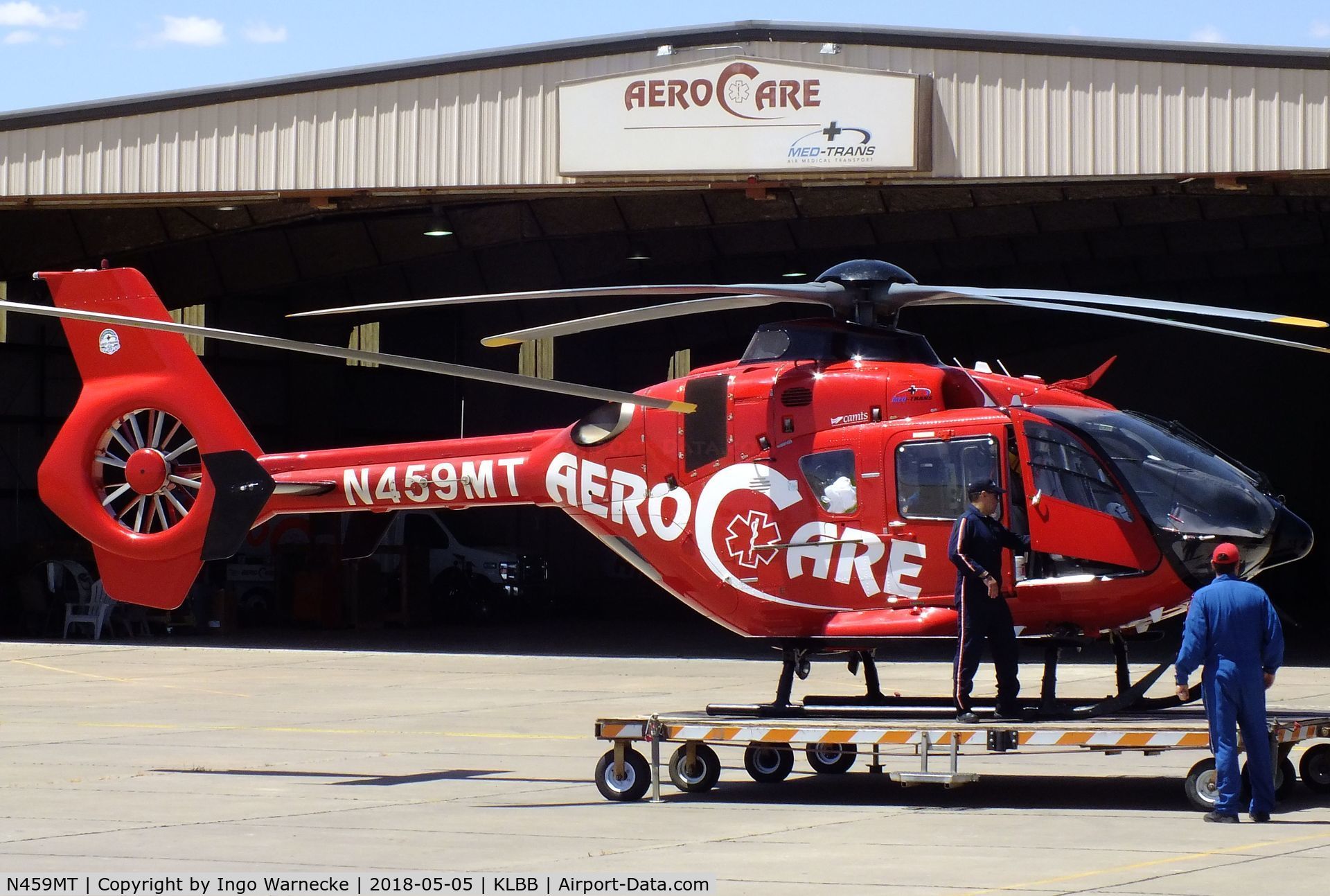 N459MT, Eurocopter EC-135P-2+ C/N 0928, Eurocopter EC135P2+ EMS of AeroCare at Lubbock Preston Smith Intl. Airport, Lubbock TX