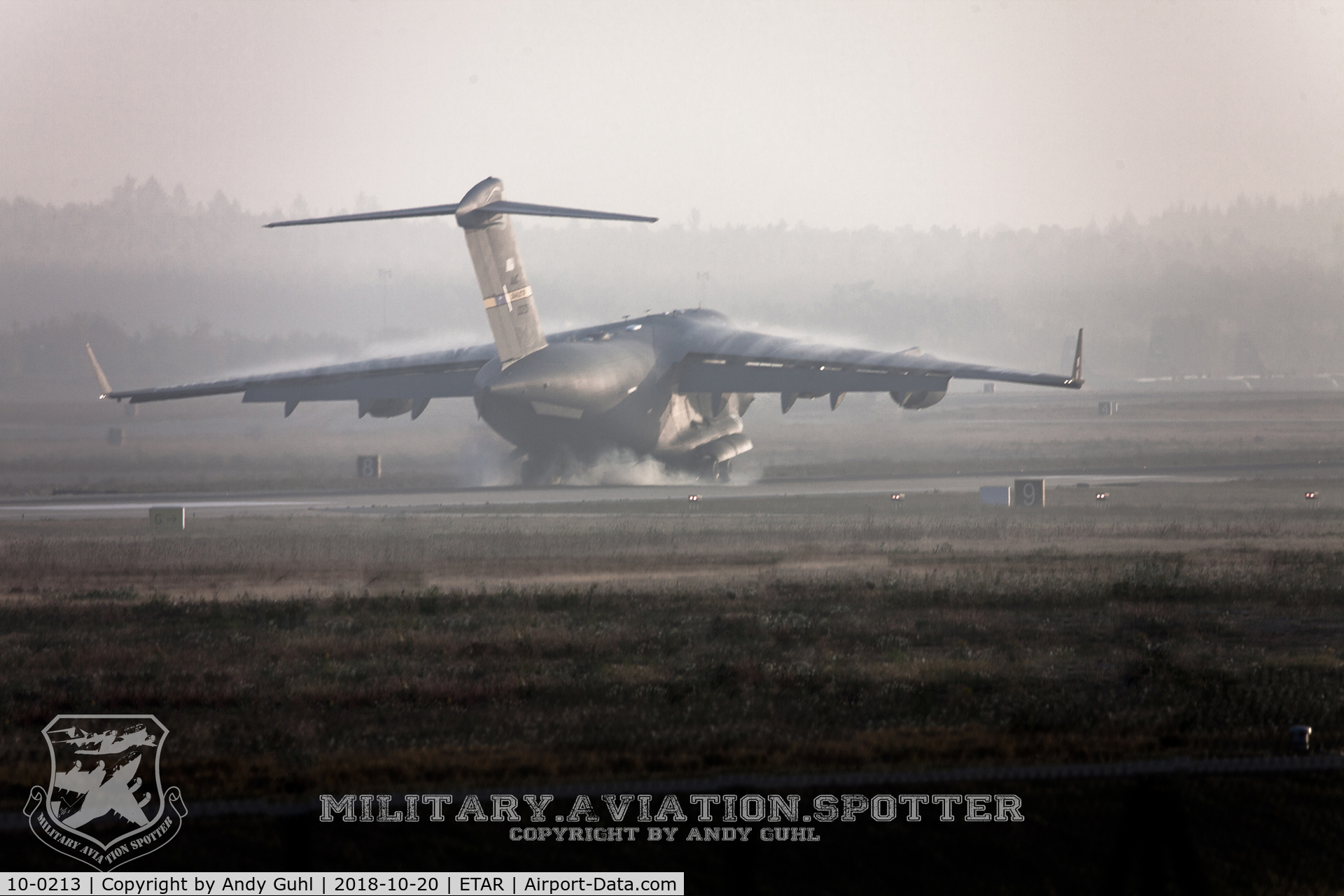10-0213, 2010 Boeing C-17A Globemaster III C/N 50242, Foggy morning