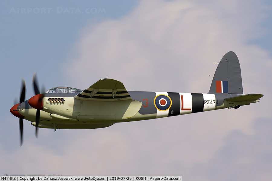 N474PZ, 1945 De Havilland DH.98 Mosquito FB.VI C/N NZ2384/PZ474, De Havilland DH-98 Mosquito  C/N PZ474 , N474PZ