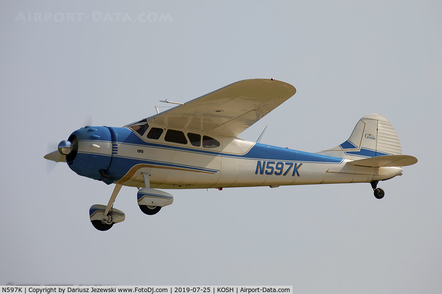 N597K, 1949 Cessna 195 C/N 7403, Cessna 195 Businessliner  C/N 7403, N597K