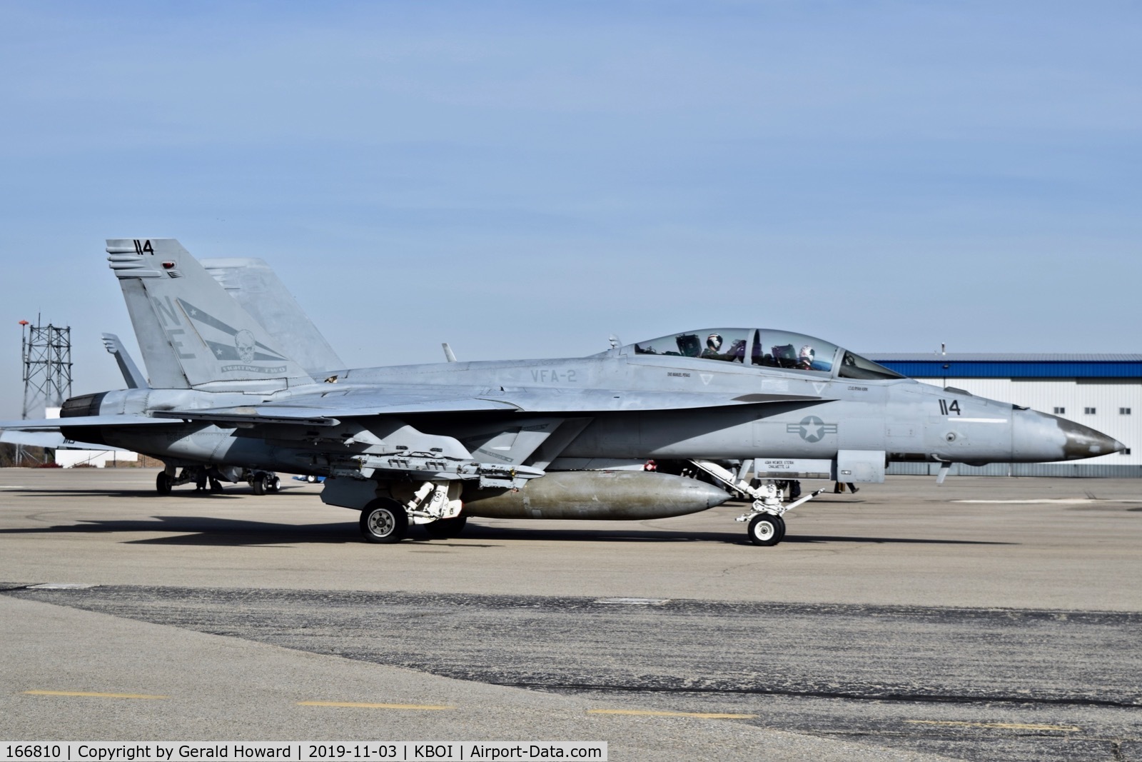 166810, Boeing F/A-18F Super Hornet C/N F183, VFA-2 