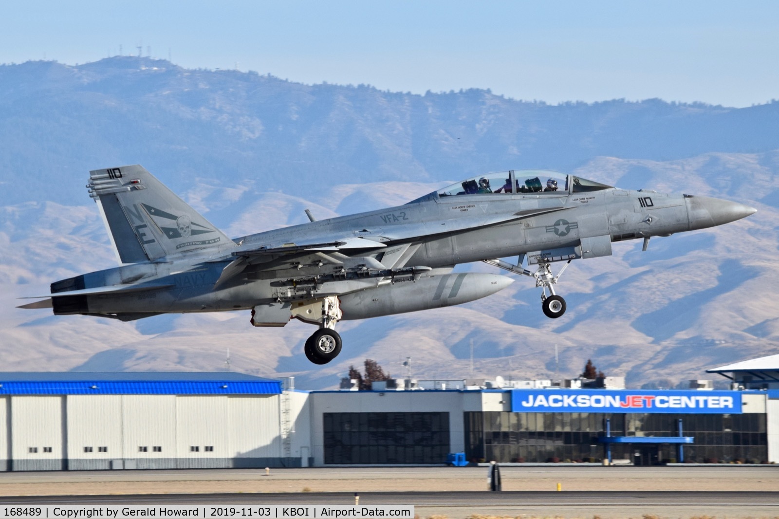 168489, Boeing F/A-18F Super Hornet C/N F263, Now NE-110 from VFA-2 