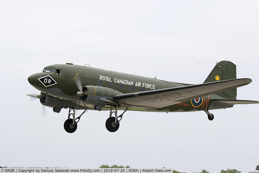 C-GRSB, 1943 Douglas DC3C-S1C3G (C-47A) C/N 12295, Douglas DC-3-S1C3G  C/N 12295, C-GRSB