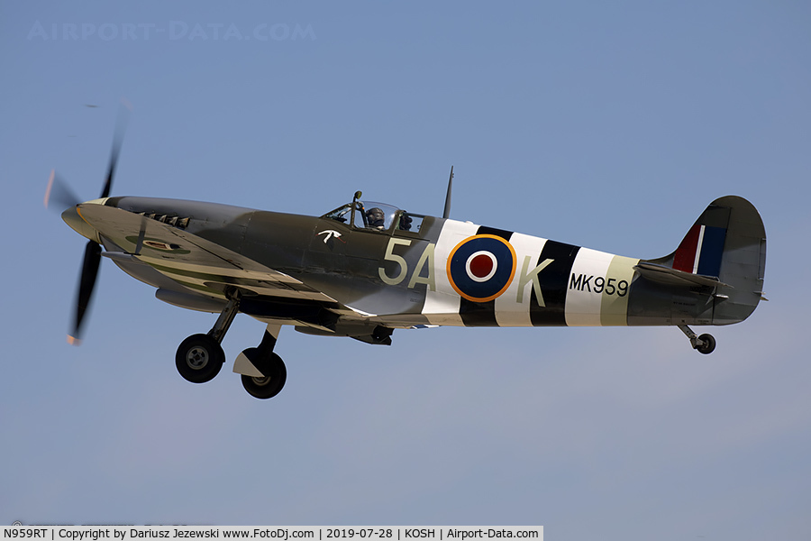 N959RT, 1944 Supermarine 361 Spitfire IXc C/N CBAF.8125, Supermarine 361 Spitfire LF.IXc  C/N CBAF.8125, NX959RT