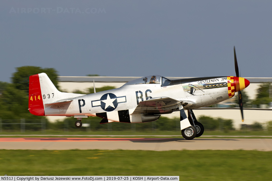 N551J, 1957 North American P-51D Mustang C/N 44-74230, North American P-51D Mustang 