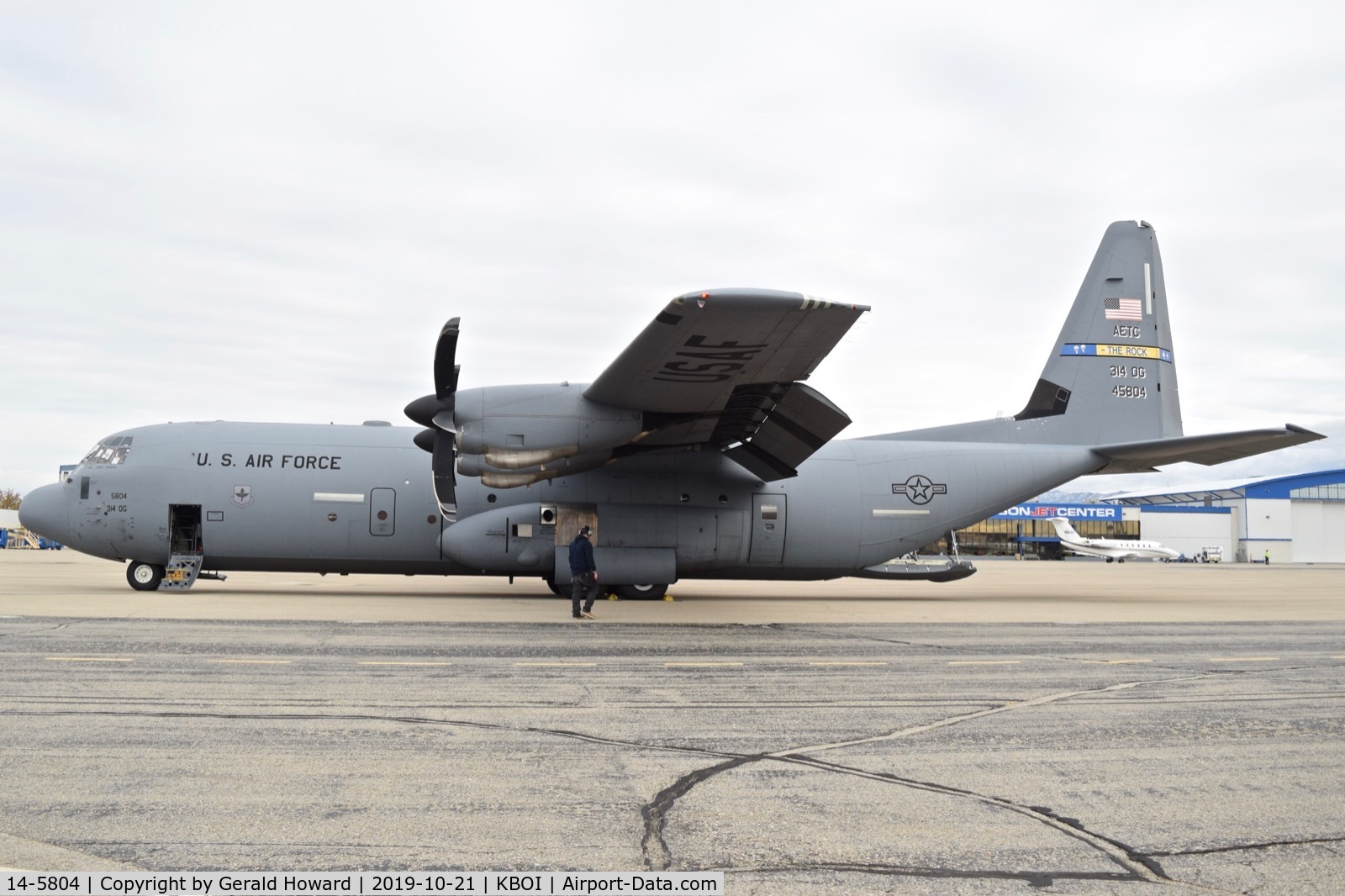 14-5804, 2016 Lockheed Martin C-130J-30 C/N 382-5804, Parked on north GA ramp.