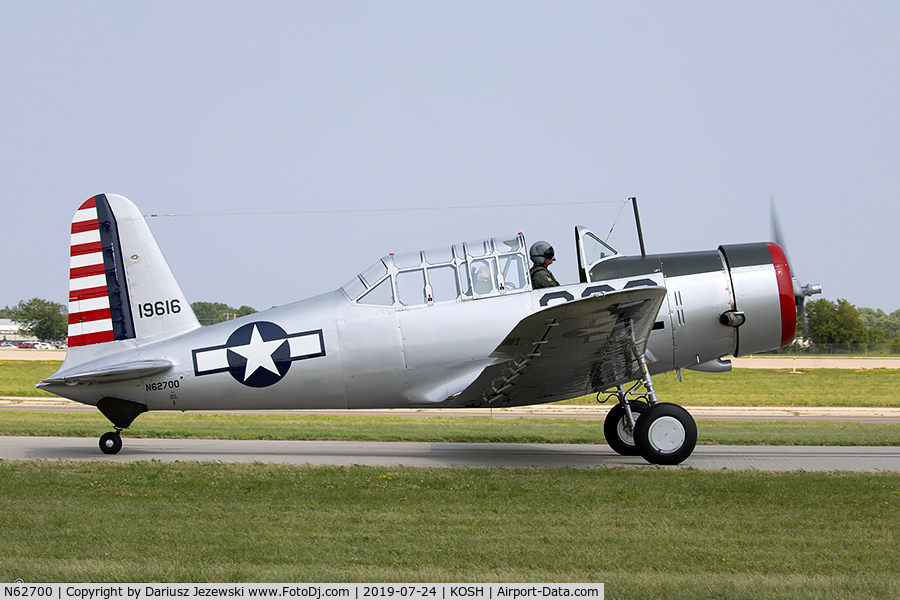 N62700, 1941 Convair BT-13A Valiant C/N 1850, Convair BT-13A Valiant  C/N 1850, N62700